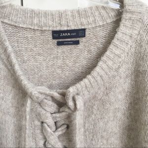 Zara Sweaters - Zara Lace Up Sweater Zara Sweaters - Zara Lace Up Sweater